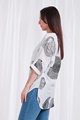 Elbow sleeve printed top
