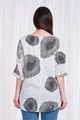 Elbow sleeve printed top