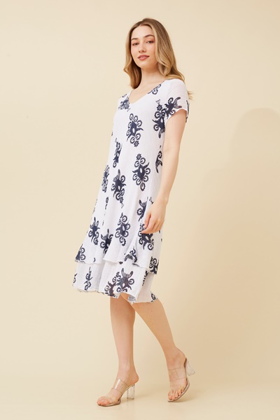 ELECTRA ABSTRACT PRINT DRESS