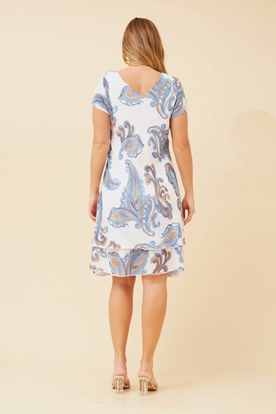 ELECTRA PAISLEY PRINT DRESS