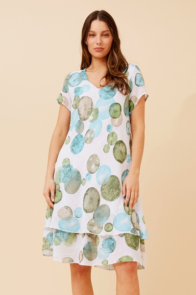 ELECTRA POLKA DOT PRINT DRESS