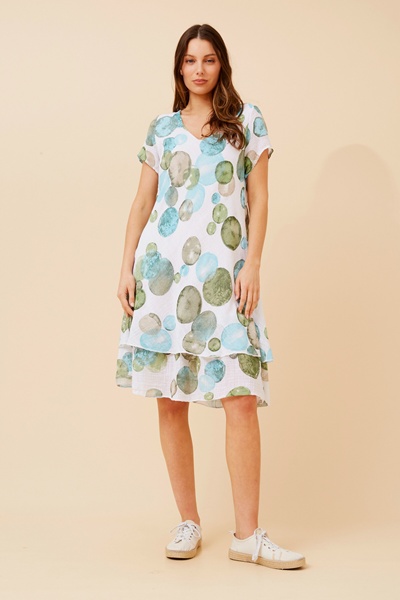 ELECTRA POLKA DOT PRINT DRESS
