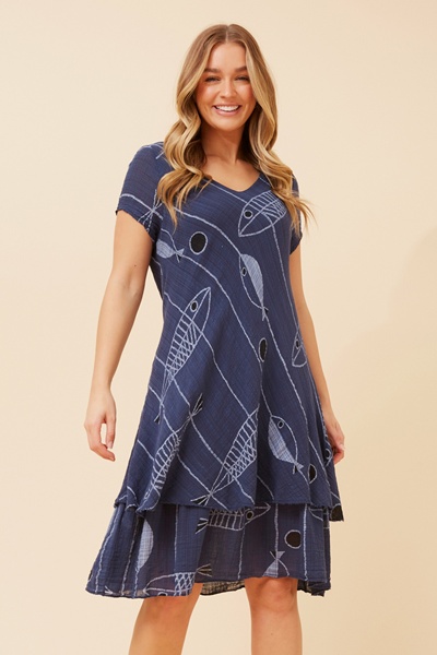 ELECTRA SEALIFE PRINT DRESS