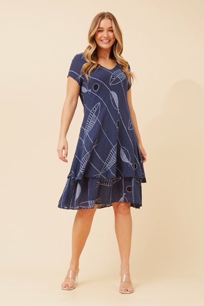 ELECTRA SEALIFE PRINT DRESS