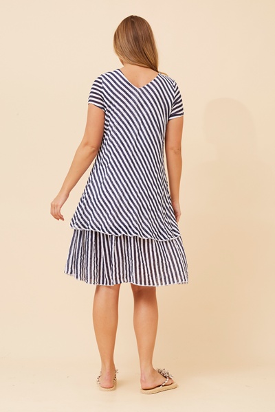 ELECTRA STRIPE PRINT DRESS