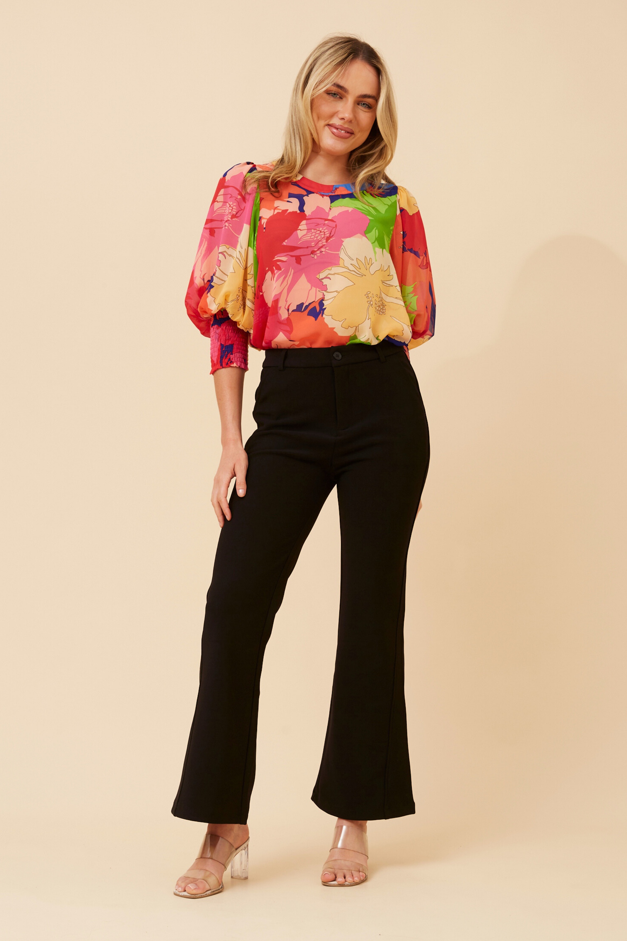 ELEGANT ABSTRACT PRINT TOP