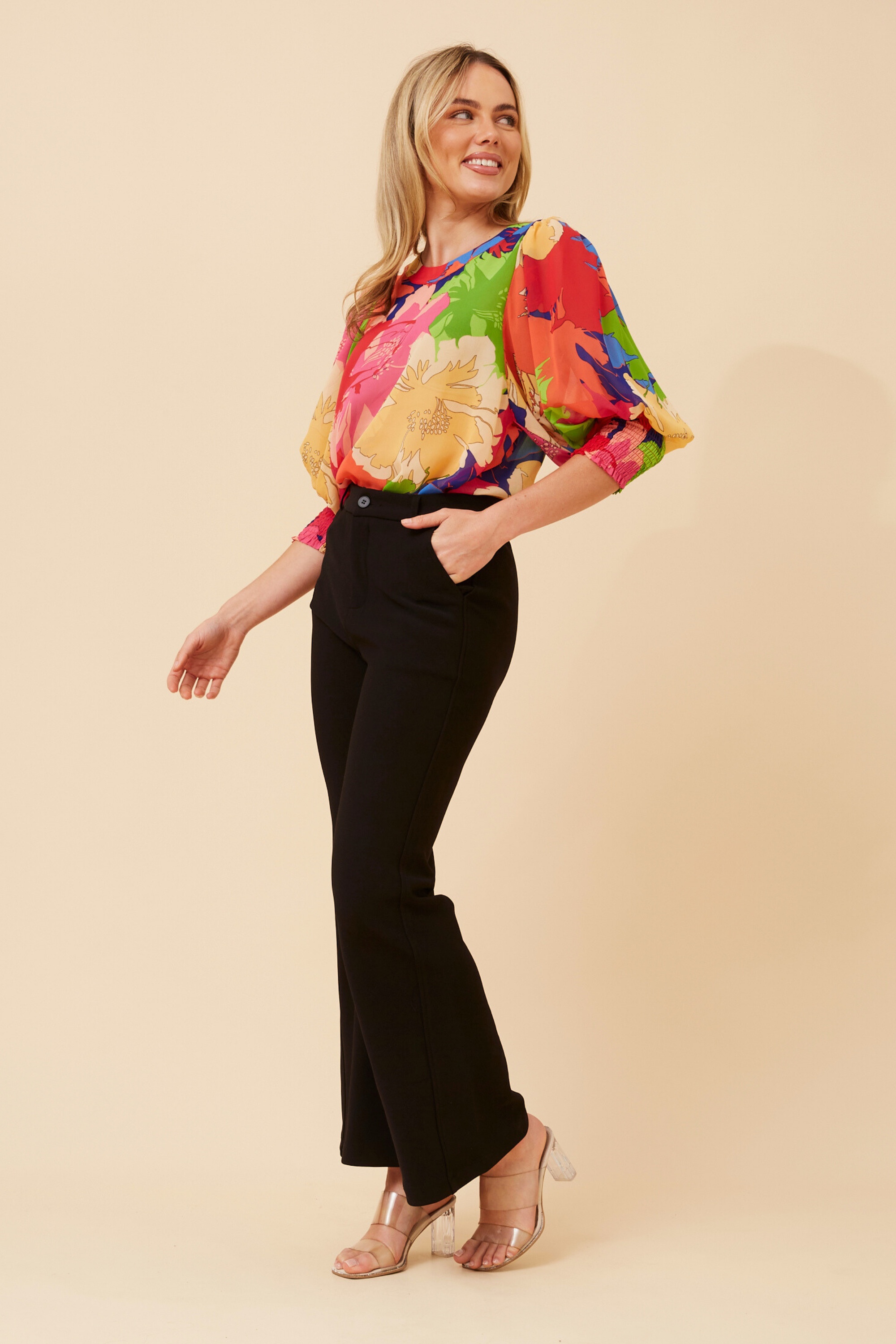 ELEGANT ABSTRACT PRINT TOP