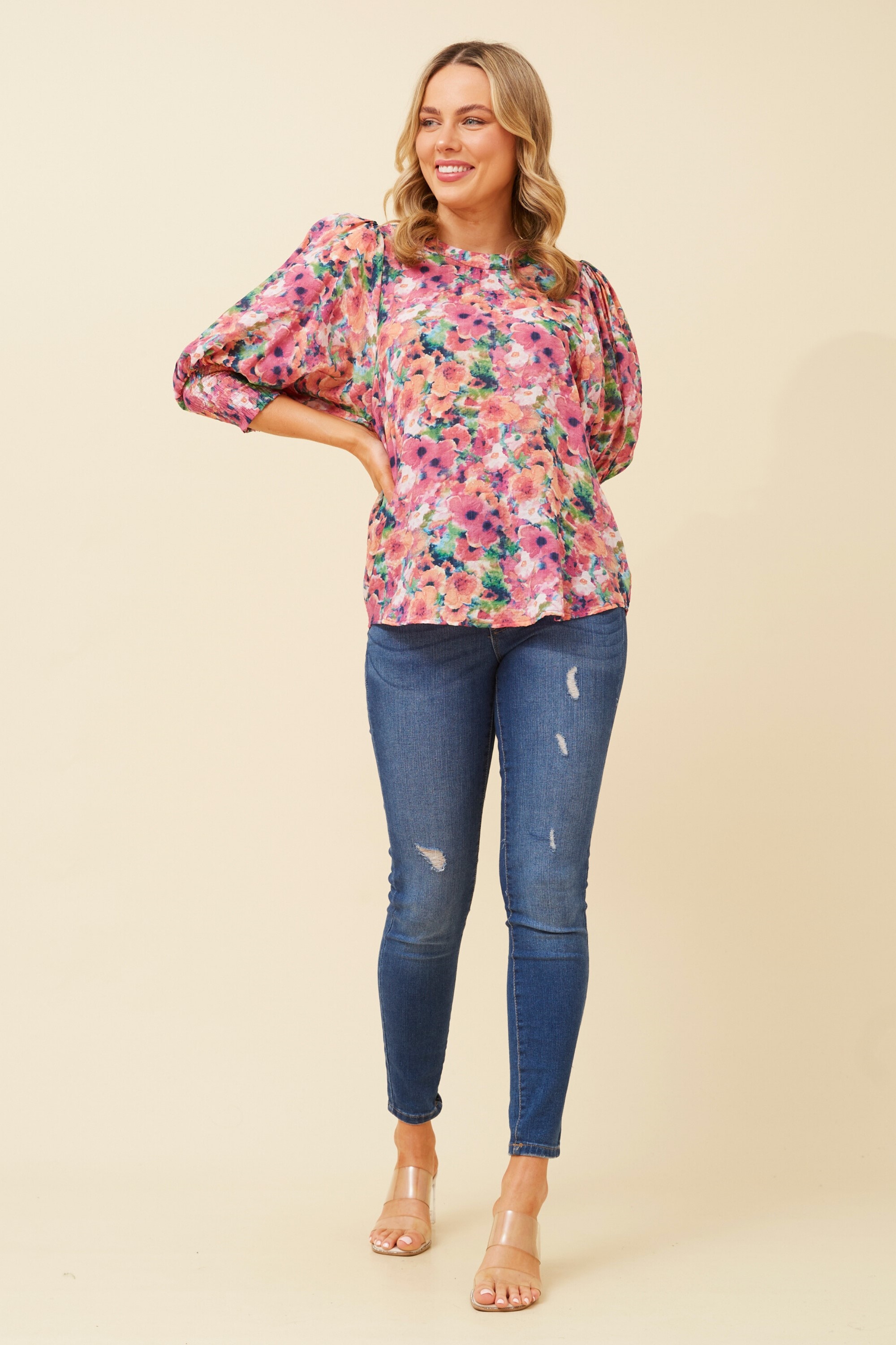 ELEGANT FLORAL BLOUSE