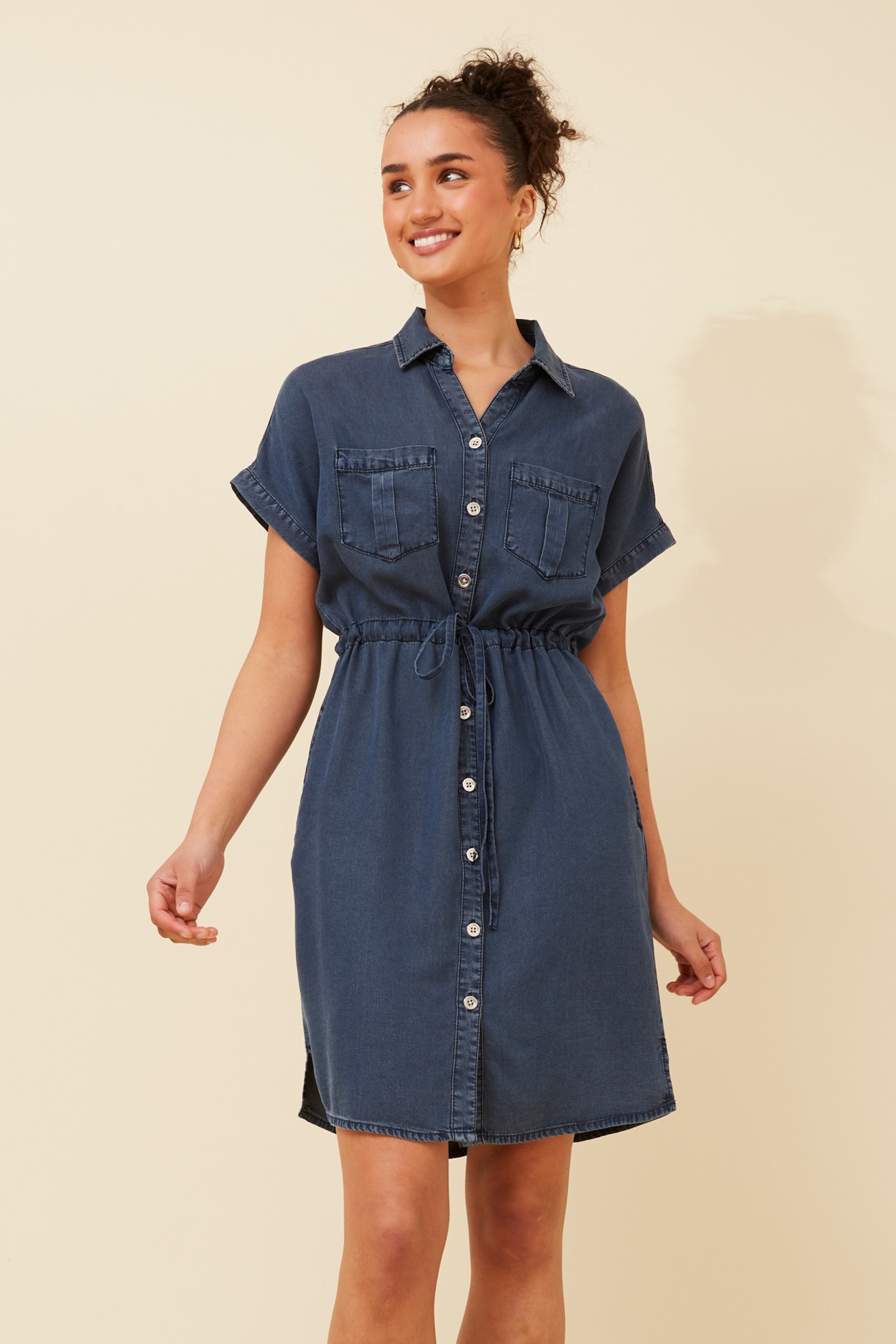 ELGA CASUAL SHIRT DRESS