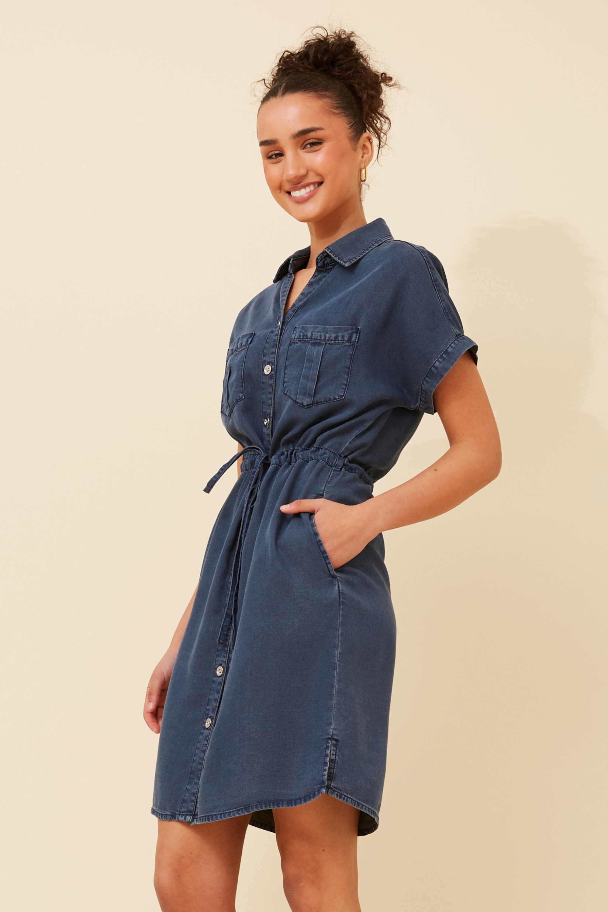 ELGA CASUAL SHIRT DRESS