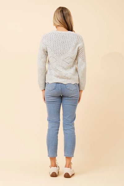 ELIDI SOLID KNIT CARDIGAN