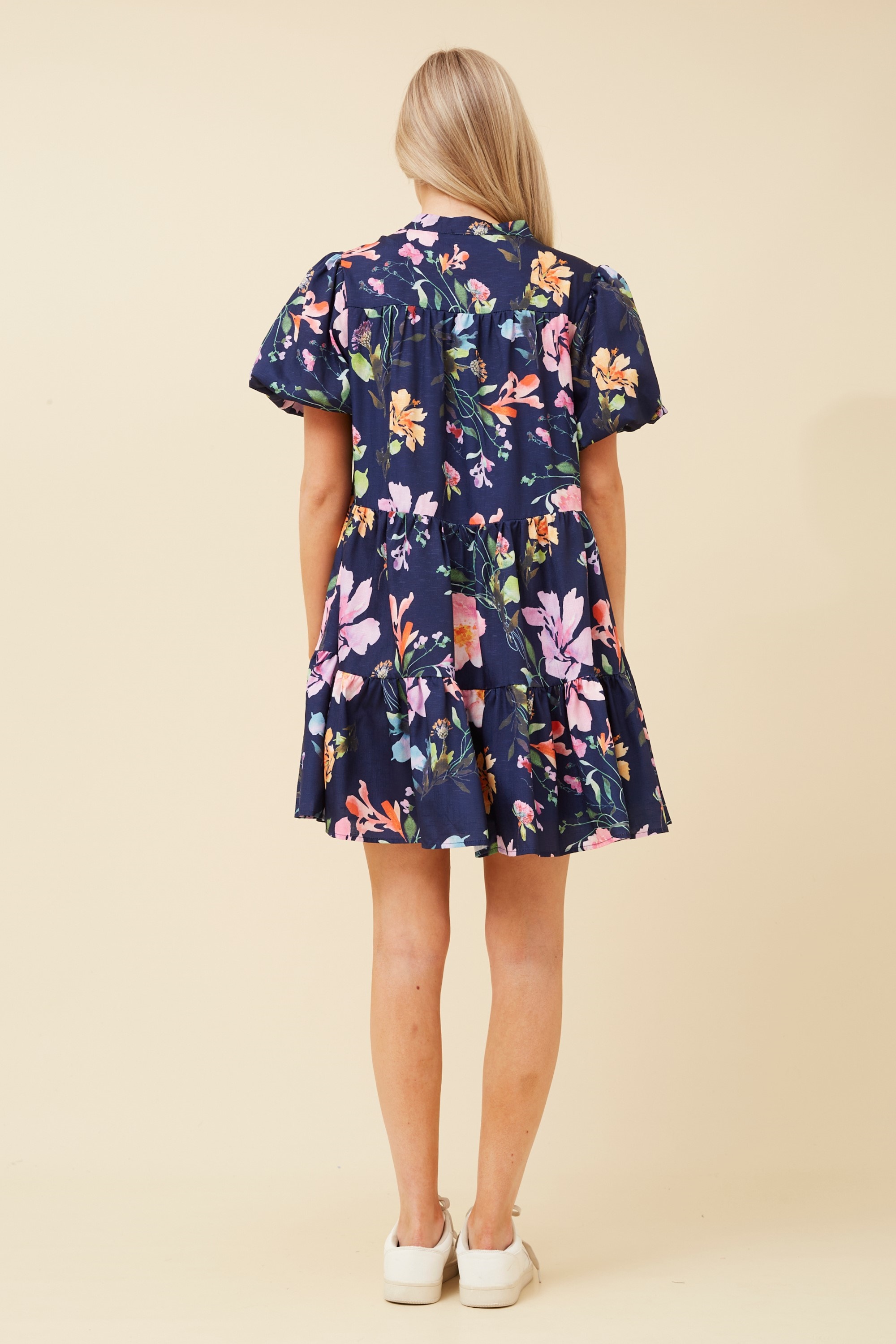 ELINE FLORAL SHORT DRESS