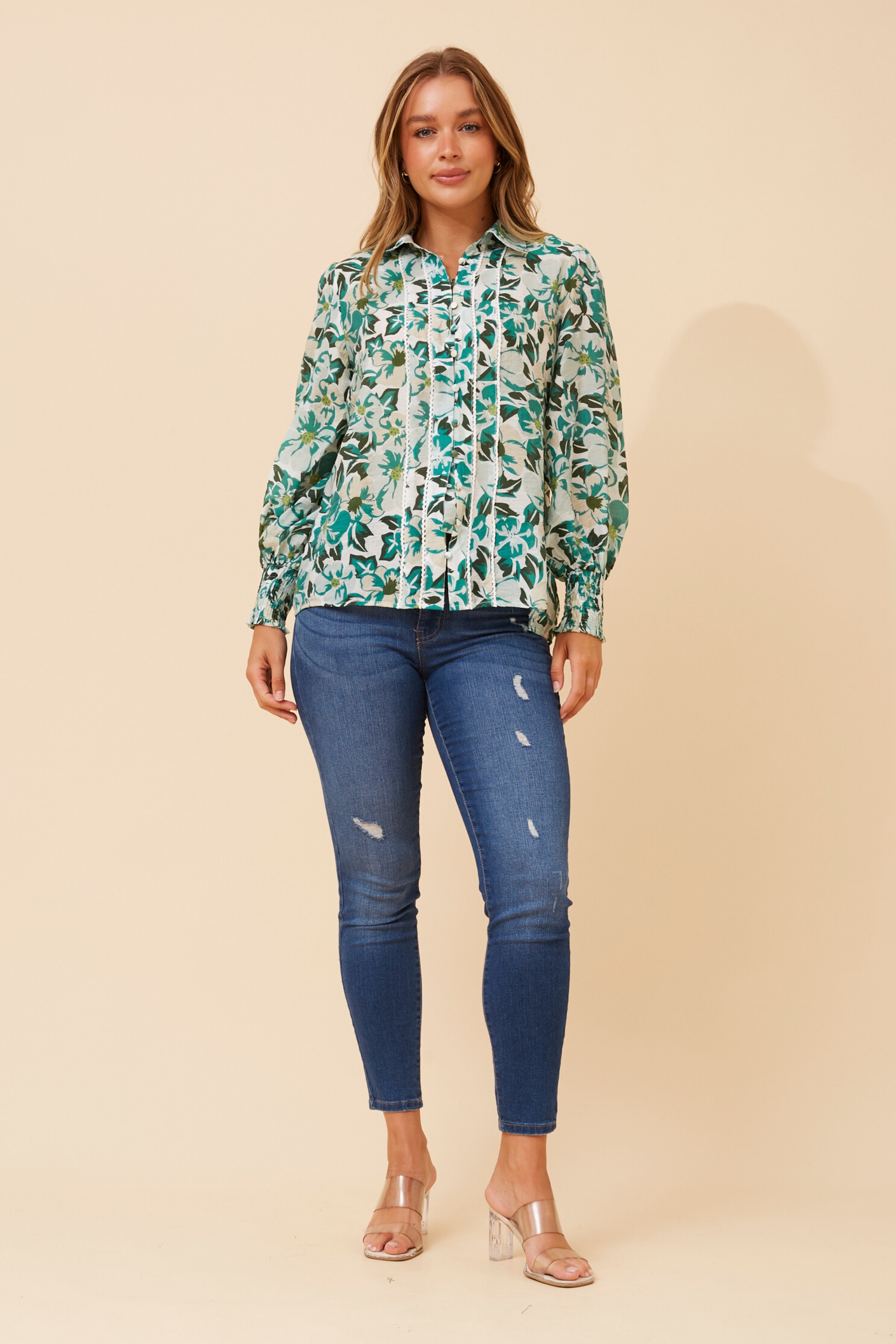 ELKE FLORAL PRINT BLOUSE