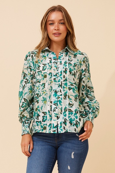 ELKE FLORAL PRINT BLOUSE