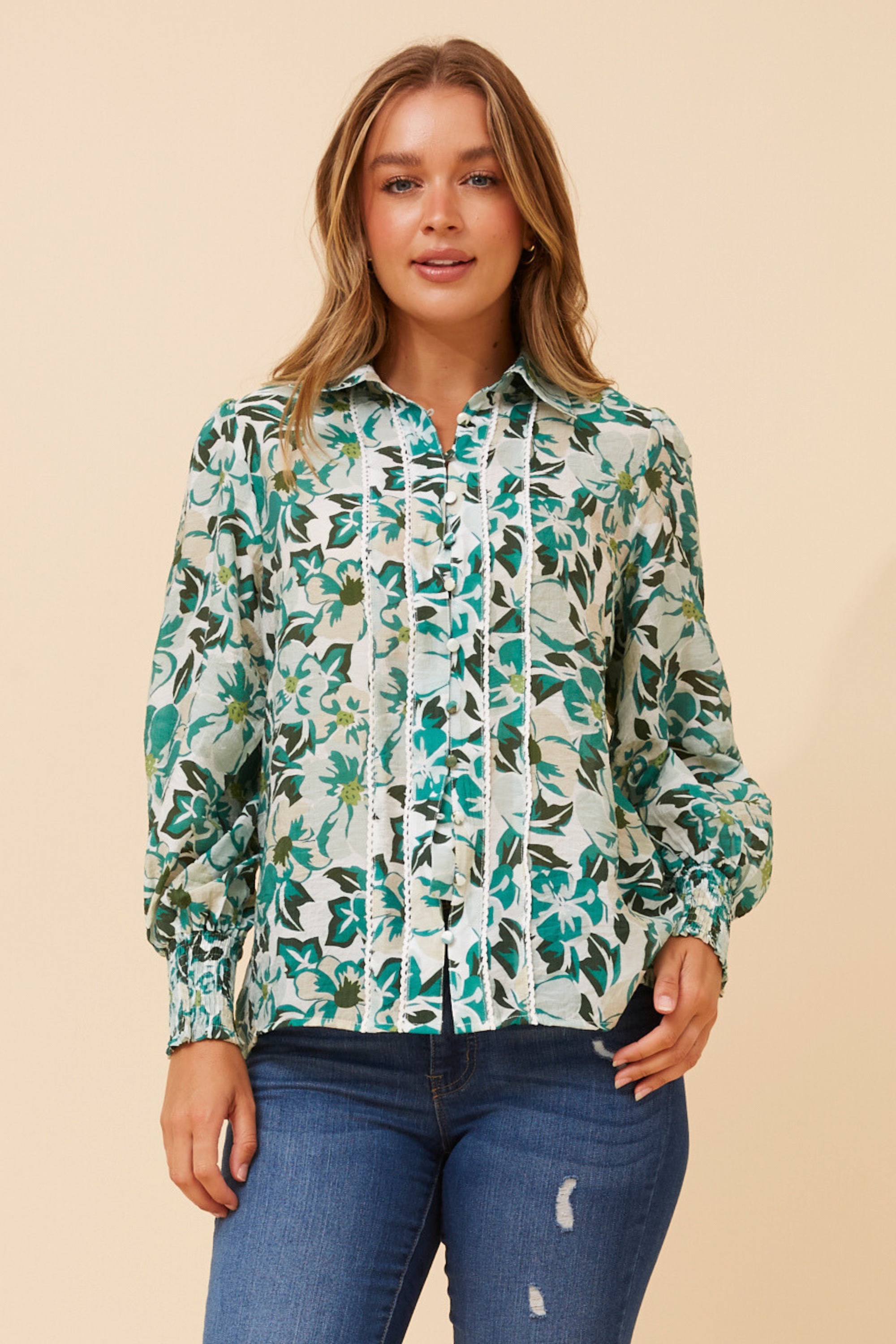 ELKE FLORAL PRINT BLOUSE