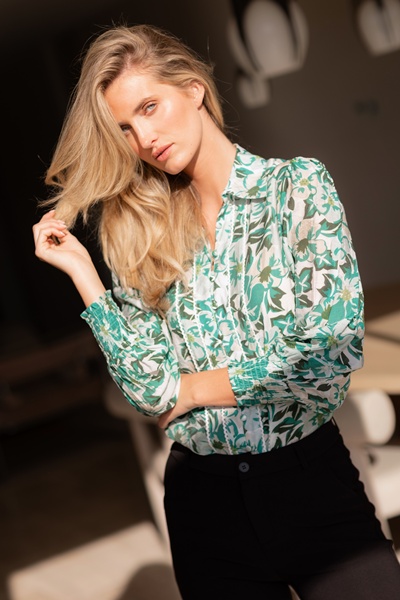 ELKE FLORAL PRINT BLOUSE