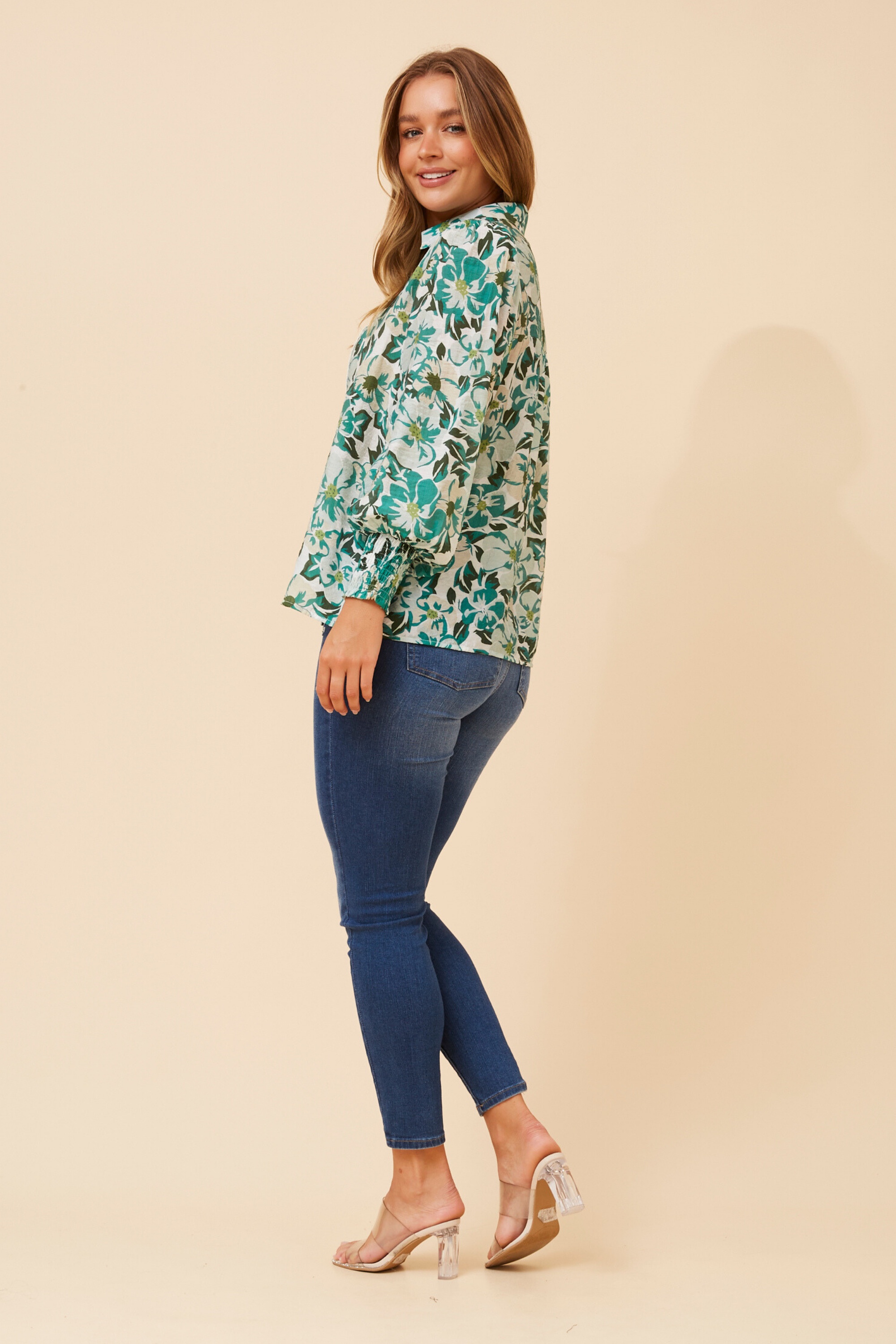 ELKE FLORAL PRINT BLOUSE
