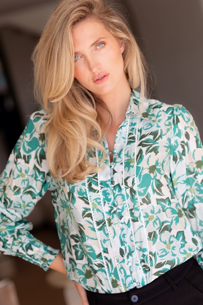 ELKE FLORAL PRINT BLOUSE