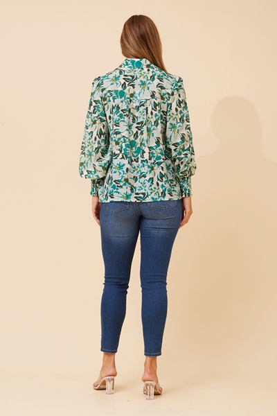 ELKE FLORAL PRINT BLOUSE