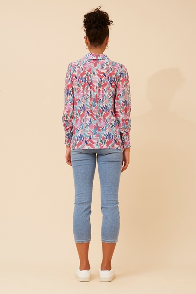 ELKE LEAF PRINT SHIRT