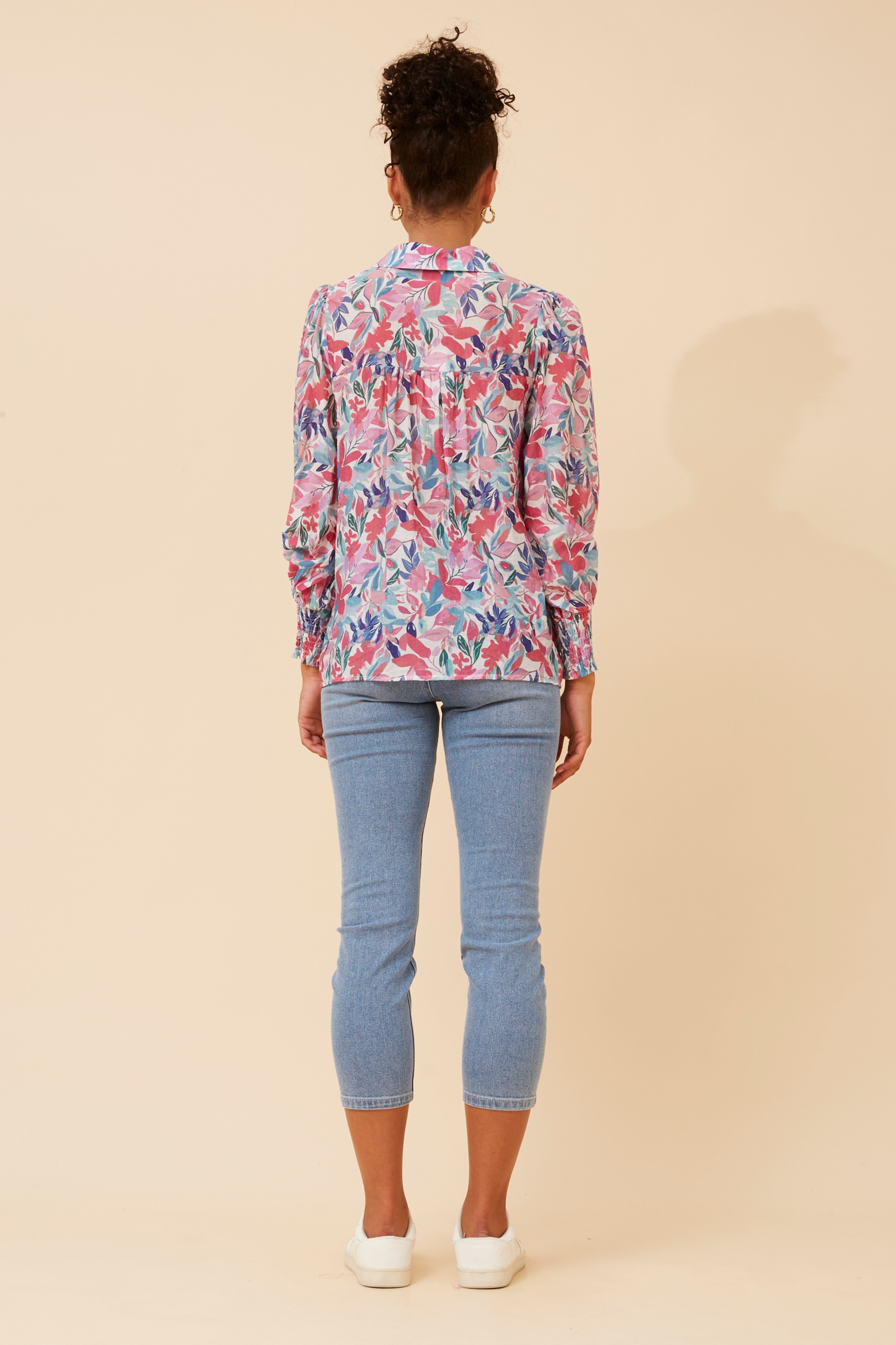 ELKE LEAF PRINT SHIRT