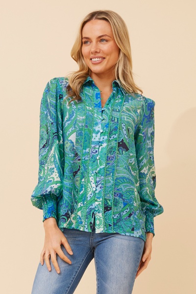ELKE PAISLEY PRINT SHIRT