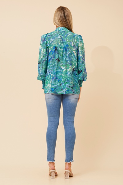ELKE PAISLEY PRINT SHIRT