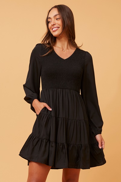 ELLIANA TIERED SHORT DRESS