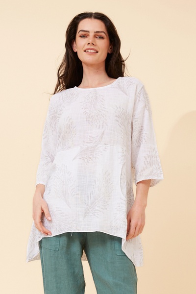 ELOISA ABSTRACT PRINT TOP