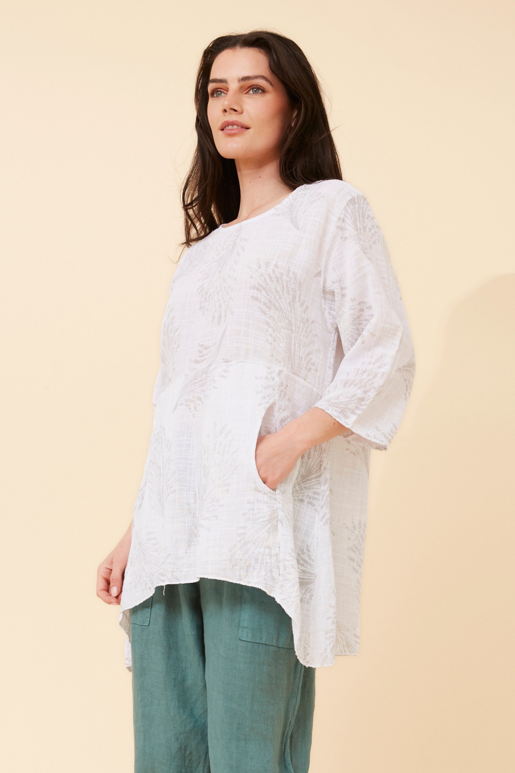 ELOISA ABSTRACT PRINT TOP