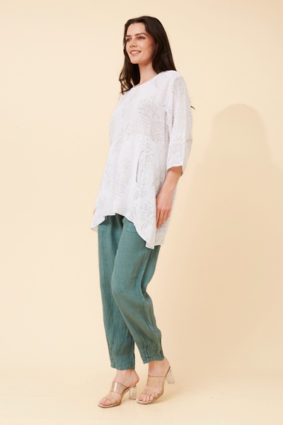 ELOISA ABSTRACT PRINT TOP