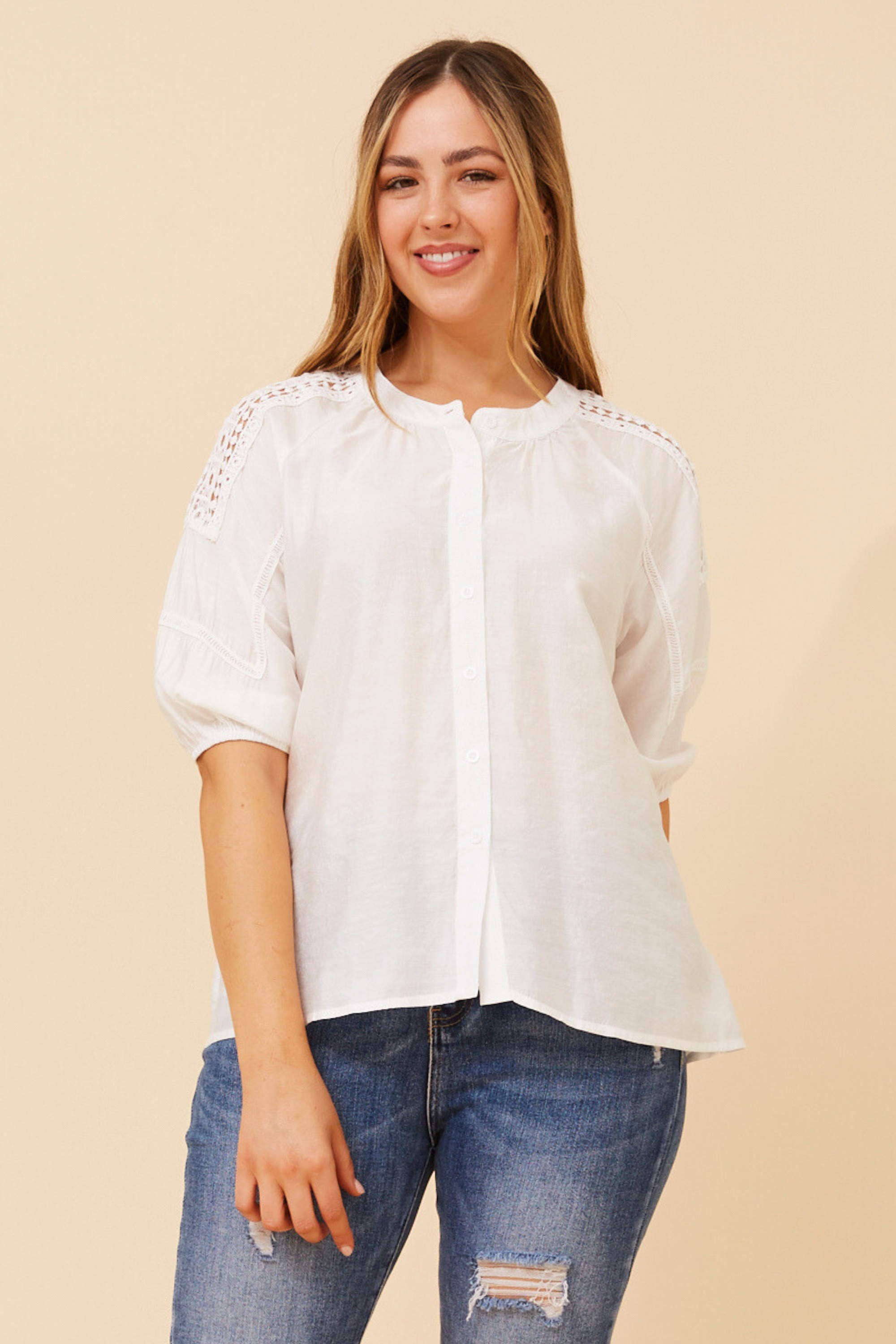 ELSPETH LACE TOP