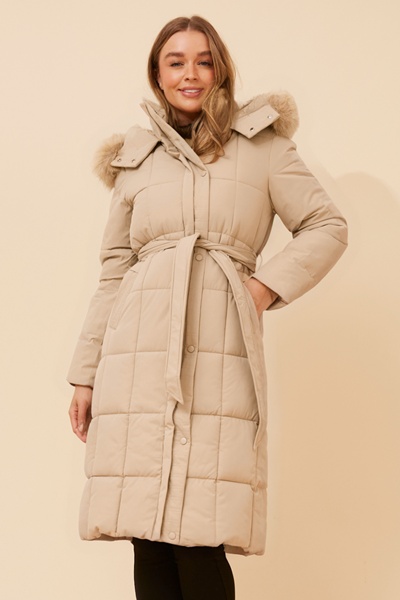 ELVERA SOLID PUFFER COAT
