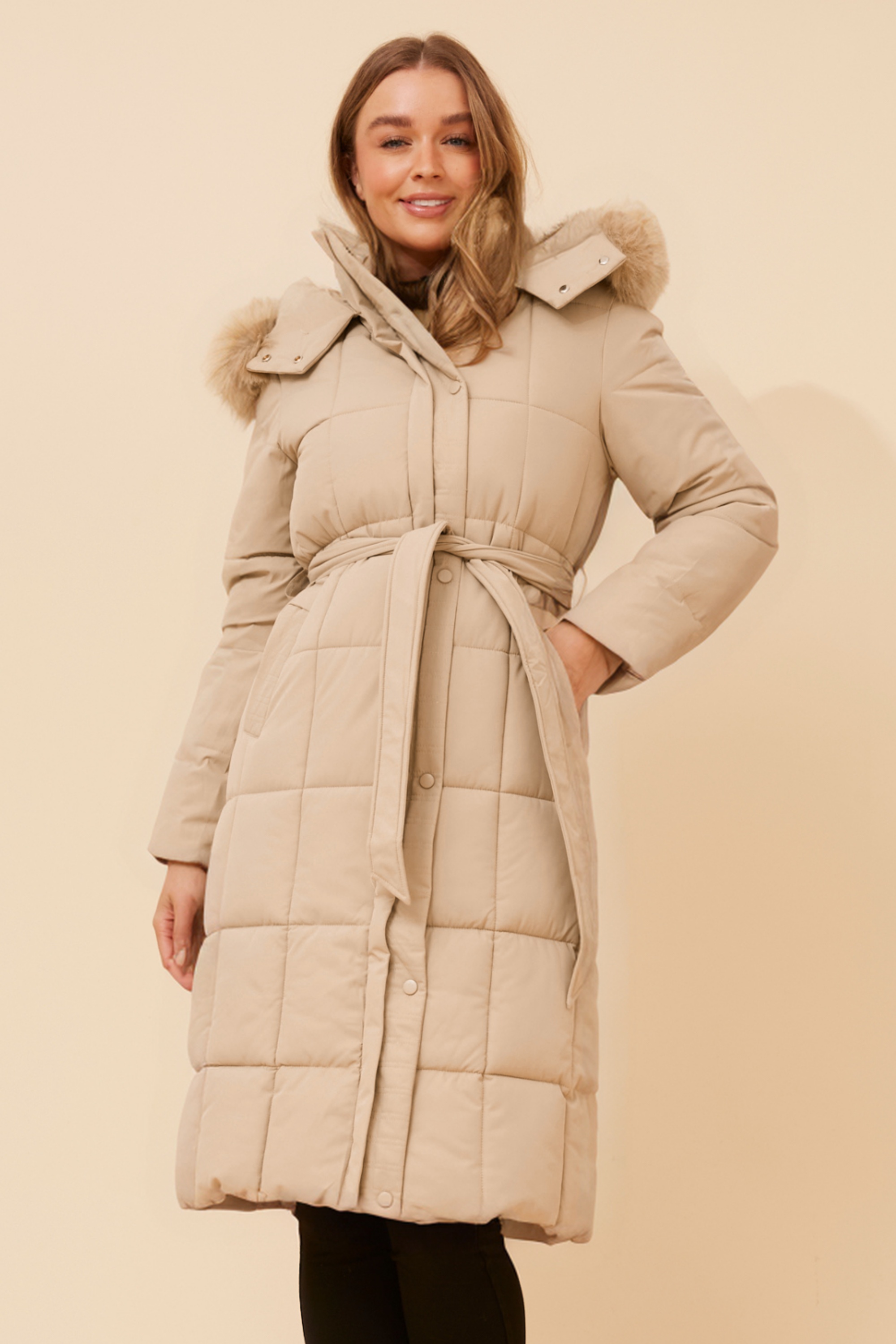 ELVERA SOLID PUFFER COAT