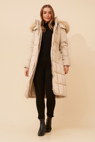 ELVERA SOLID PUFFER COAT
