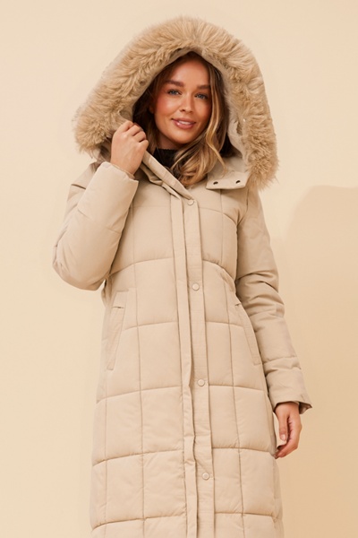 ELVERA SOLID PUFFER COAT
