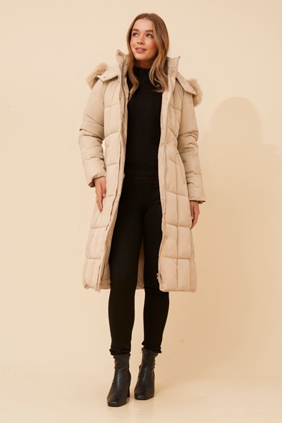ELVERA SOLID PUFFER COAT