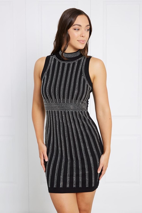 EMBELLISHED BODYCON DRESS EMBELLISHED BODYCON DRESS