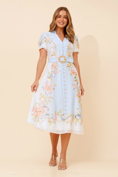 EMBRACE FLORAL MIDI DRESS