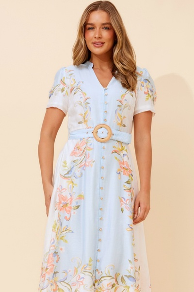 EMBRACE FLORAL MIDI DRESS