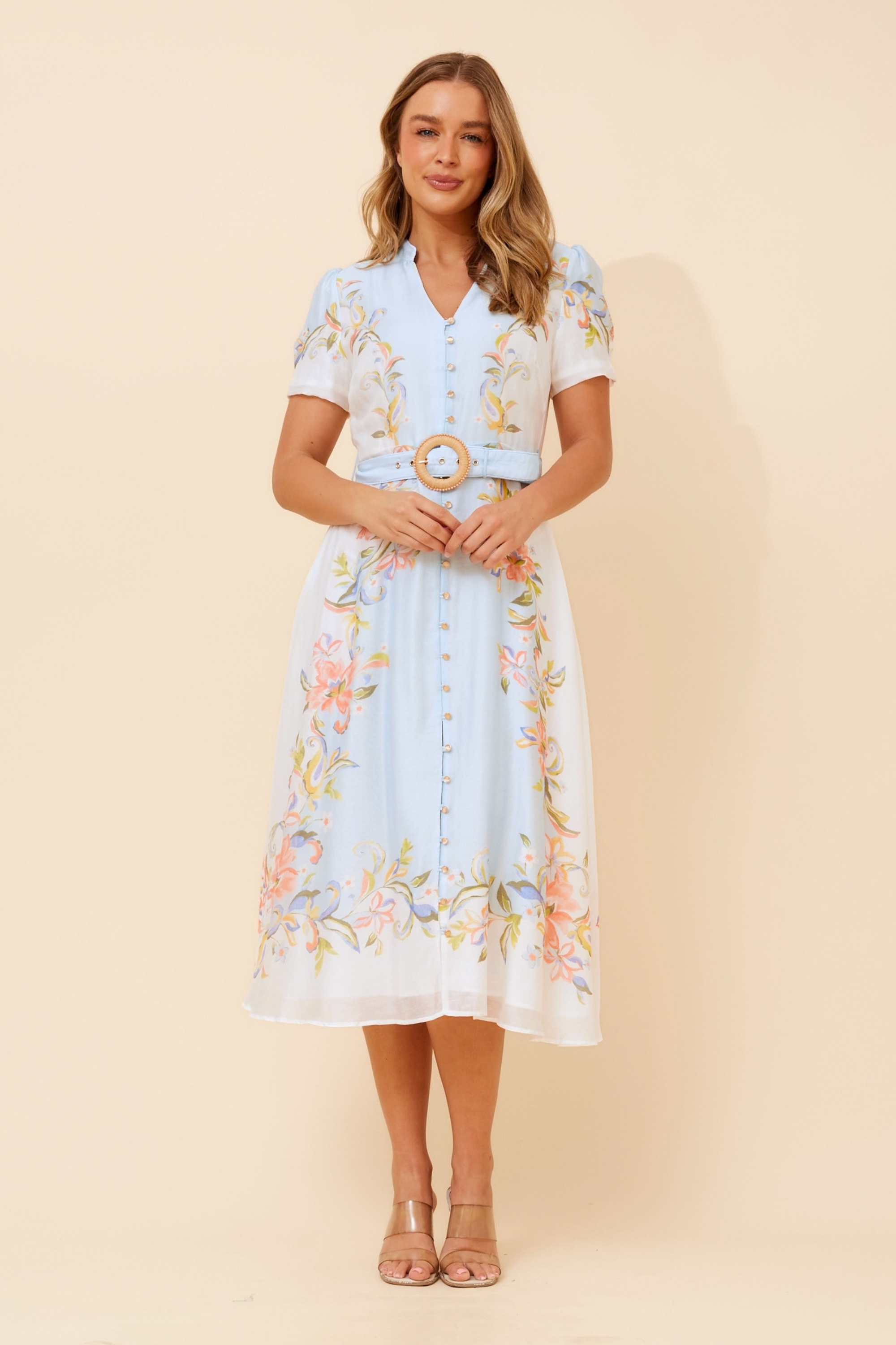 EMBRACE FLORAL MIDI DRESS