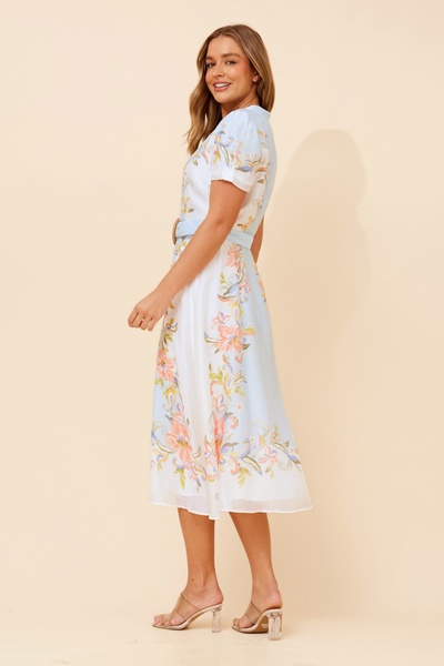 EMBRACE FLORAL MIDI DRESS