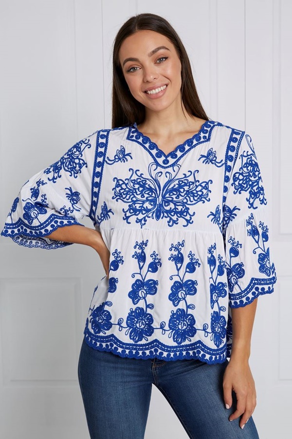 EMBROIDERY TOP EMBROIDERY TOP