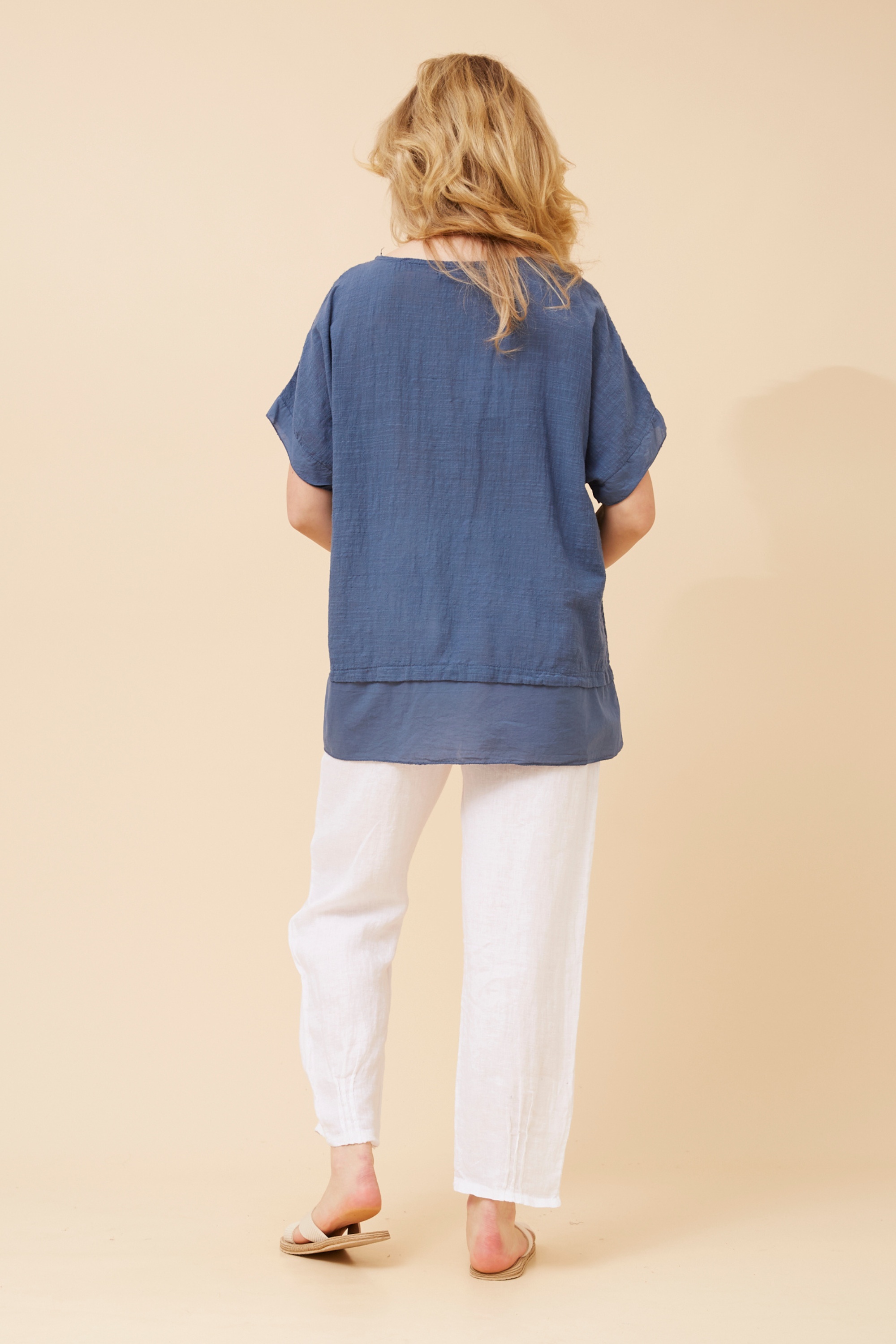EMILIO EMBROIDERED TOP