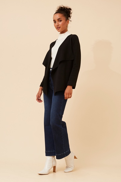 EMRIELLE SOLID KNIT CARDIGAN