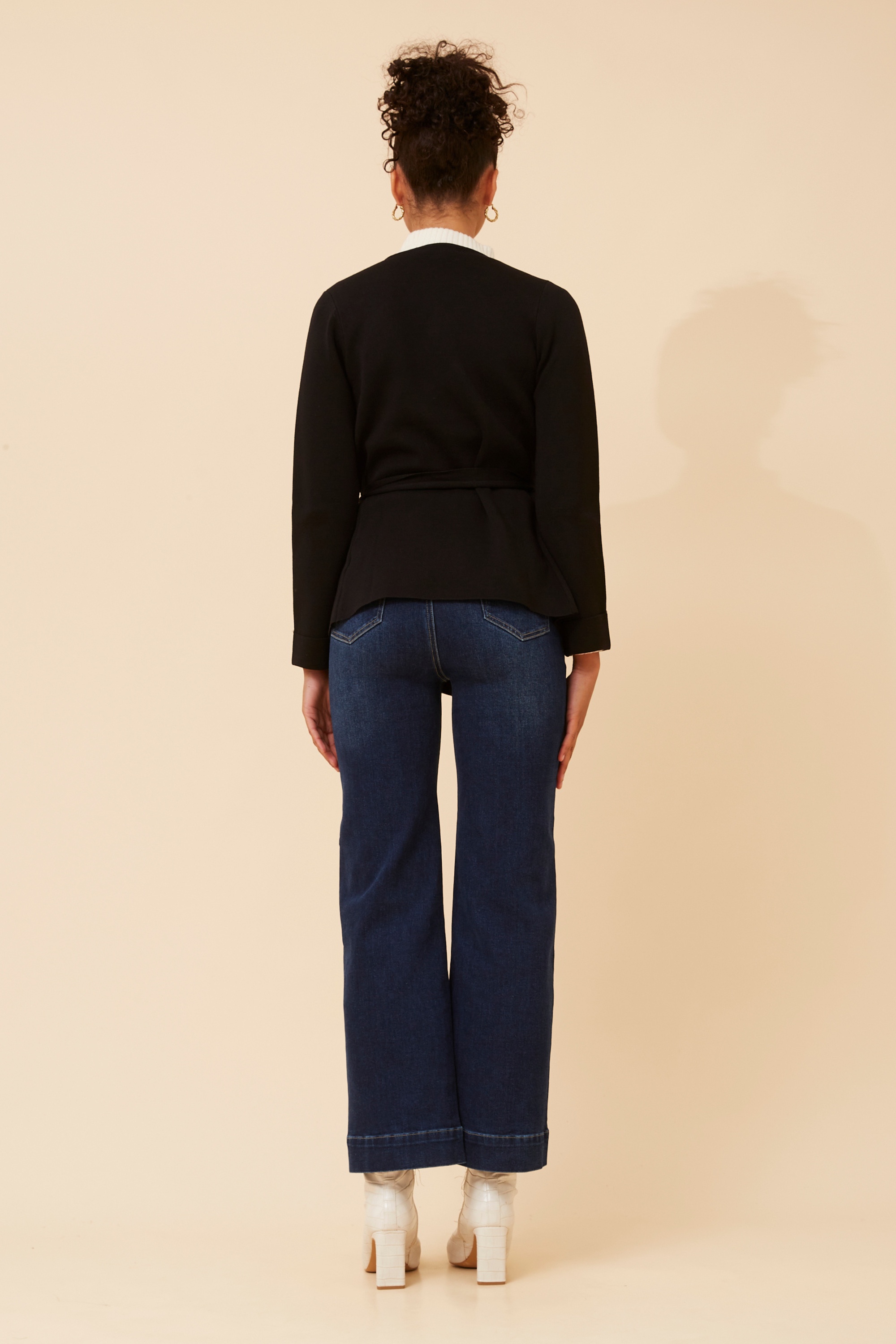 EMRIELLE SOLID KNIT CARDIGAN