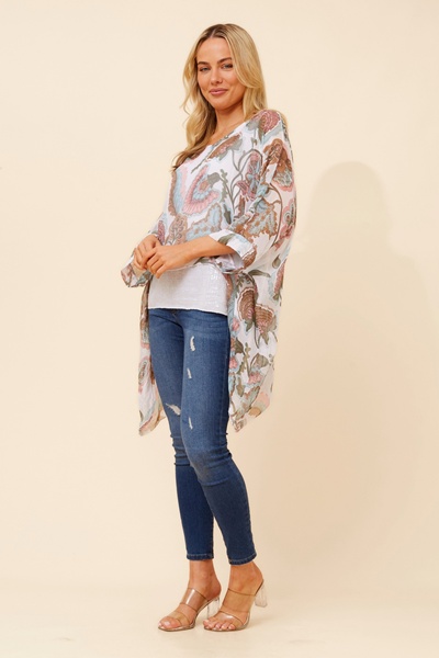 ENNA SILK BLEND DOUBLE LAYERED TOP