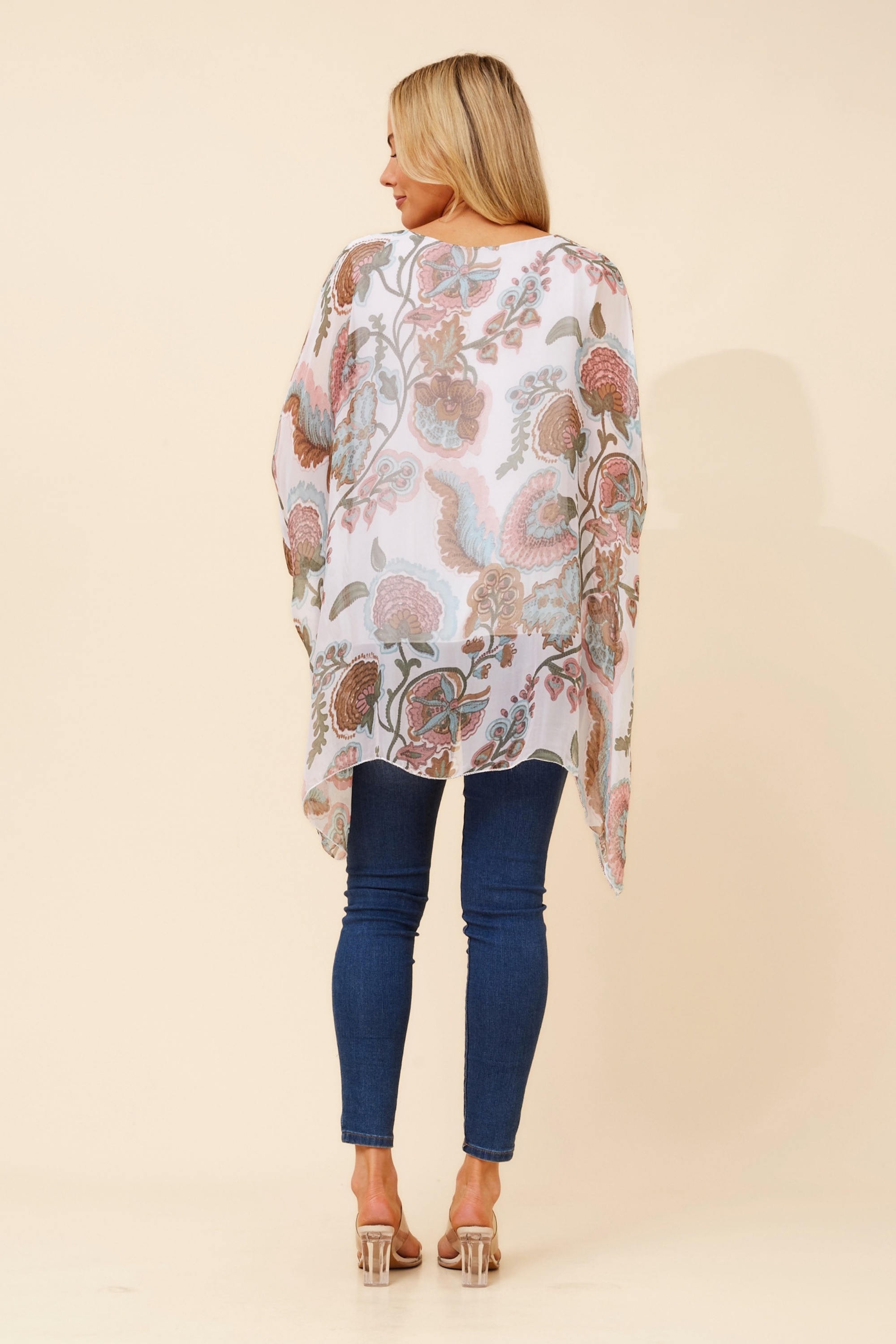 ENNA SILK BLEND DOUBLE LAYERED TOP