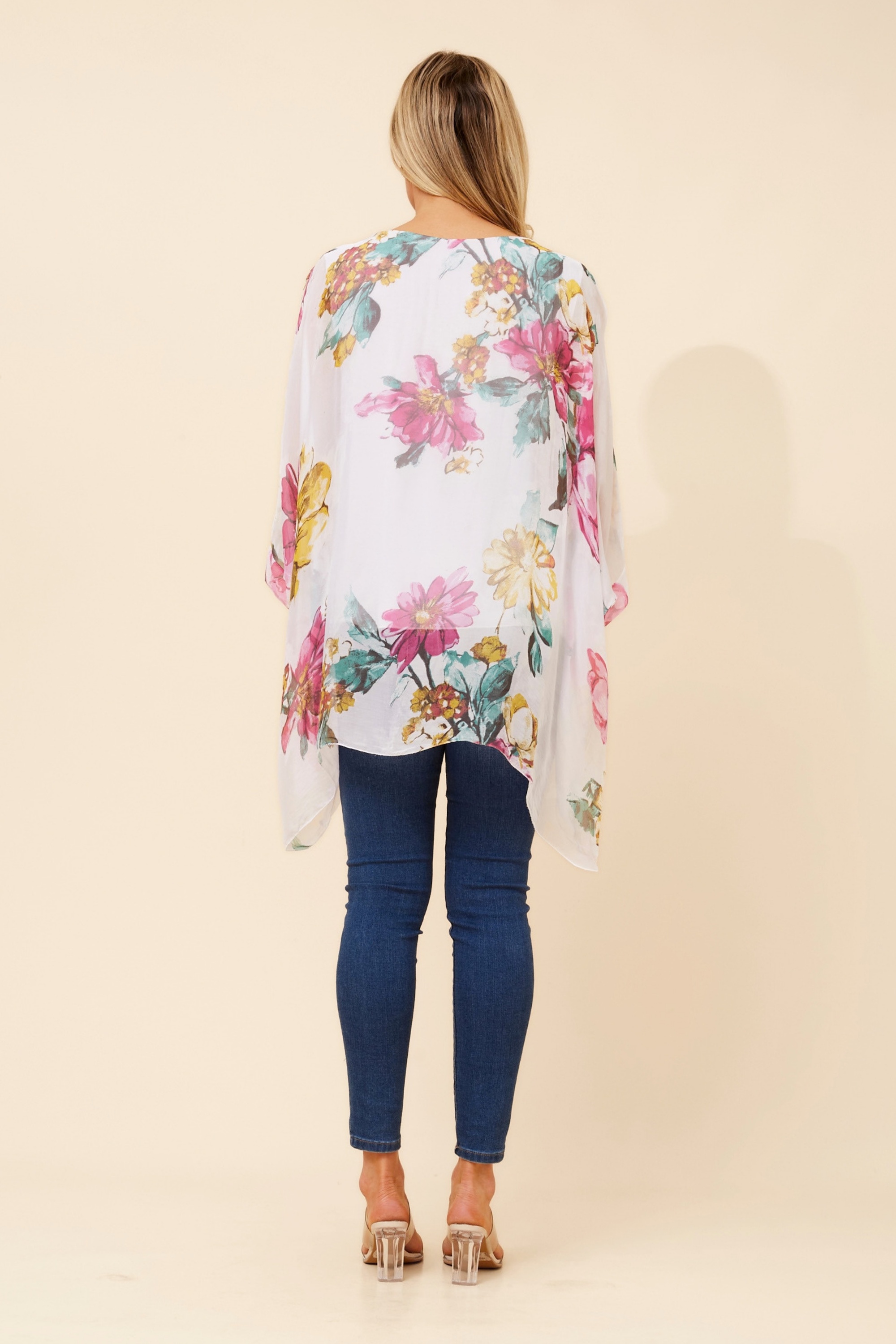 ENNA SILK BLEND DOUBLE LAYERED TOP