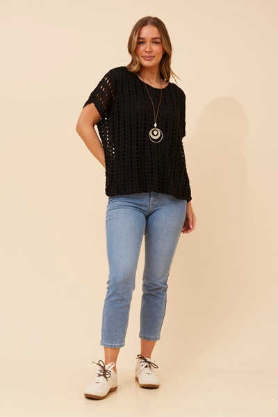 ENRIKA EYELET TOP